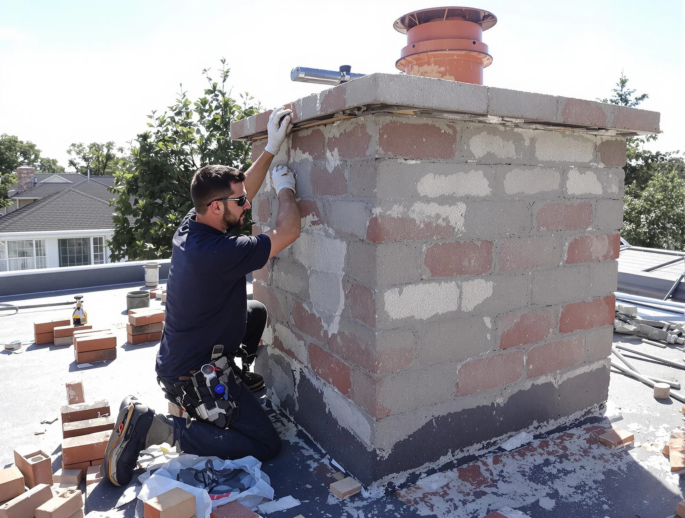 Advanced chimney repair process by Centerville Chimney Sweep in Centerville, UT