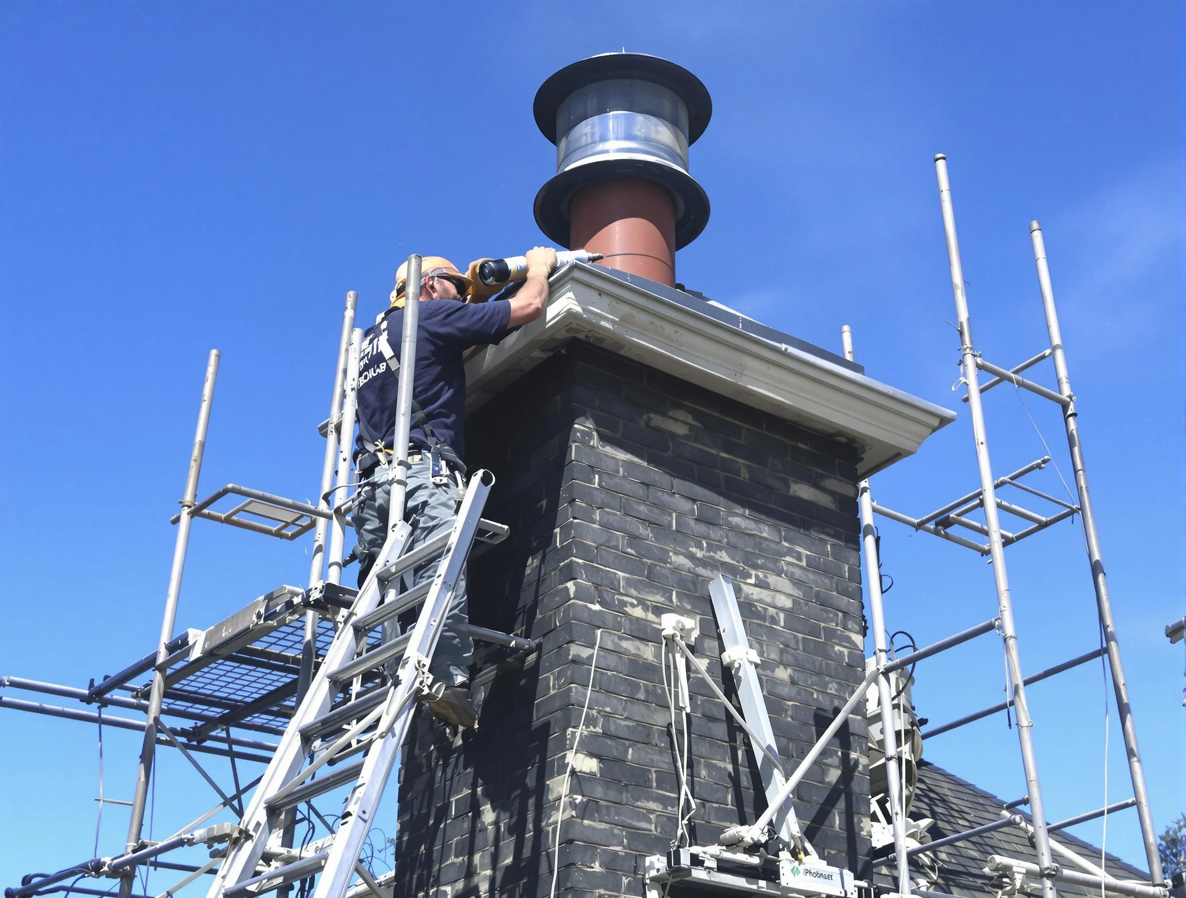 Sturdy chimney crown finished by Centerville Chimney Sweep in Centerville, UT